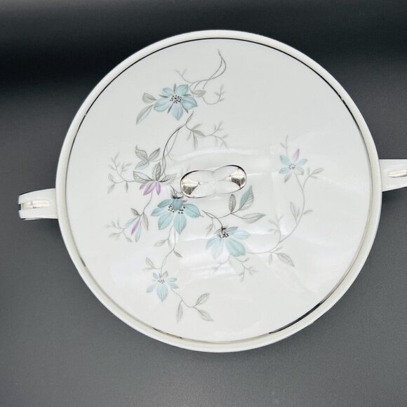 Noritake Lorene Round Covered Vegetable Dish Floral Handled #5764 Retired - Picture 14 of 15